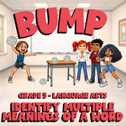 Identify Multiple Meanings of a Word BUMP ELA Game - No Prep Grade 5 Review