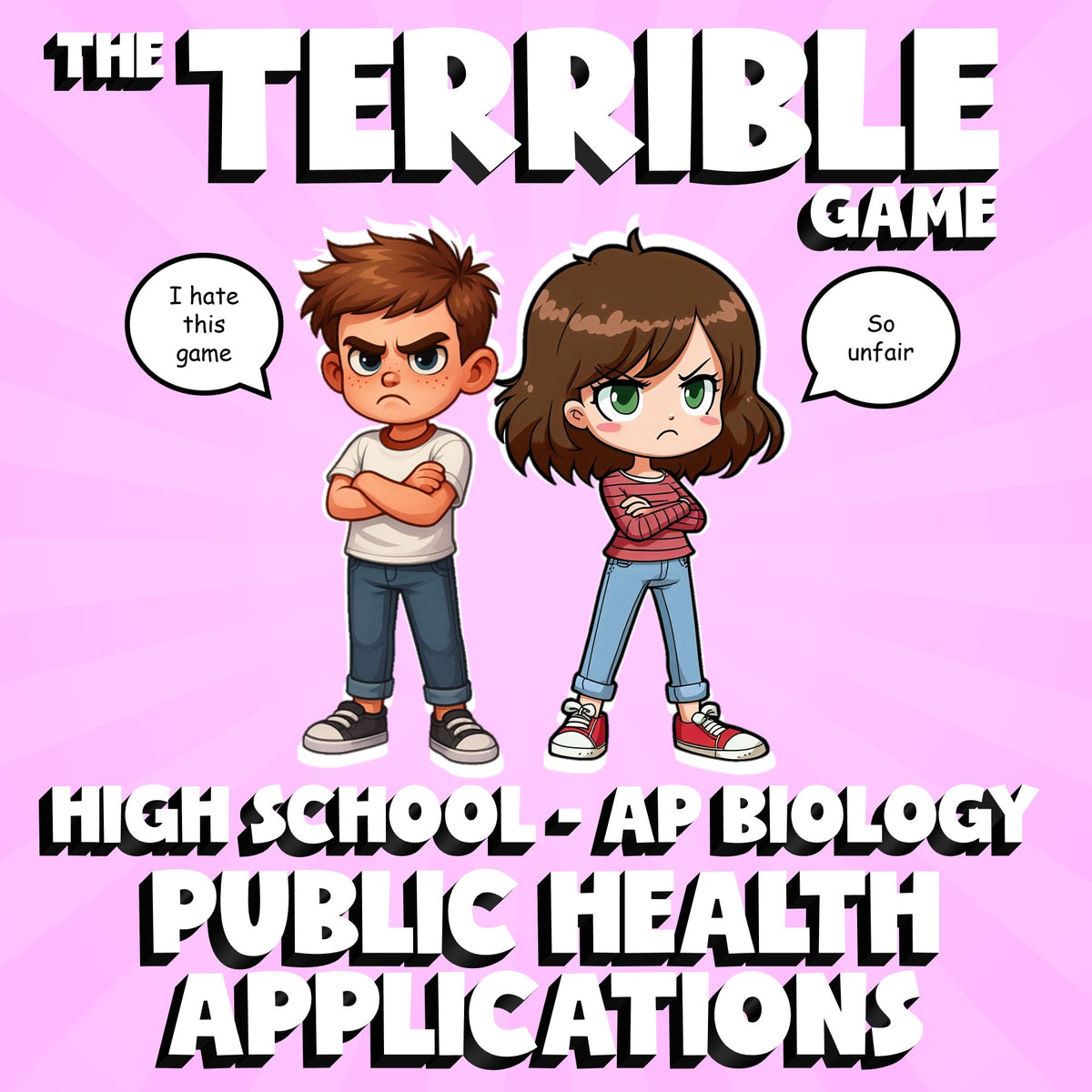 Public Health Applications THE TERRIBLE GAME - No Prep AP Biology Science Review