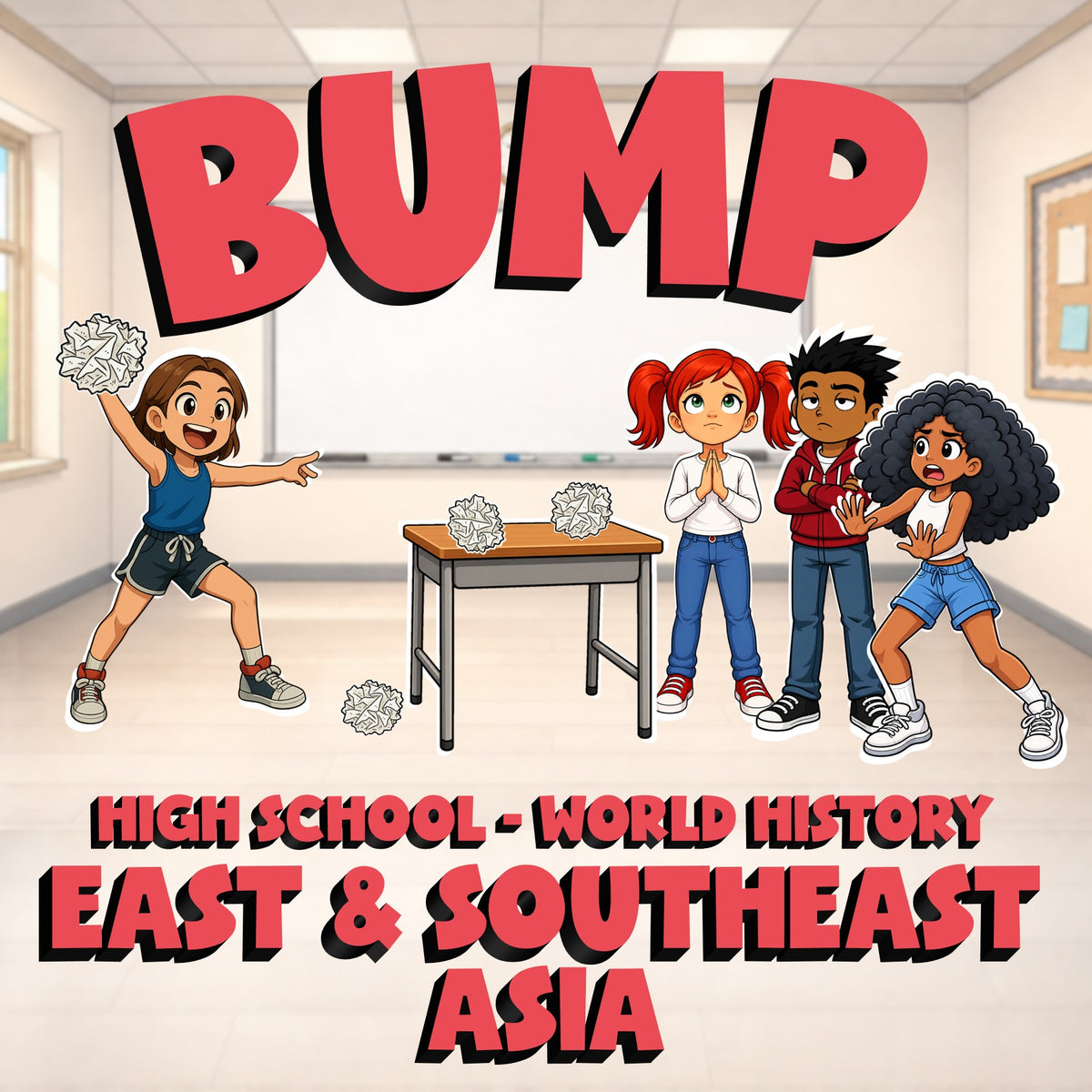 East & Southeast Asia BUMP Game - No Prep World History Review Activity