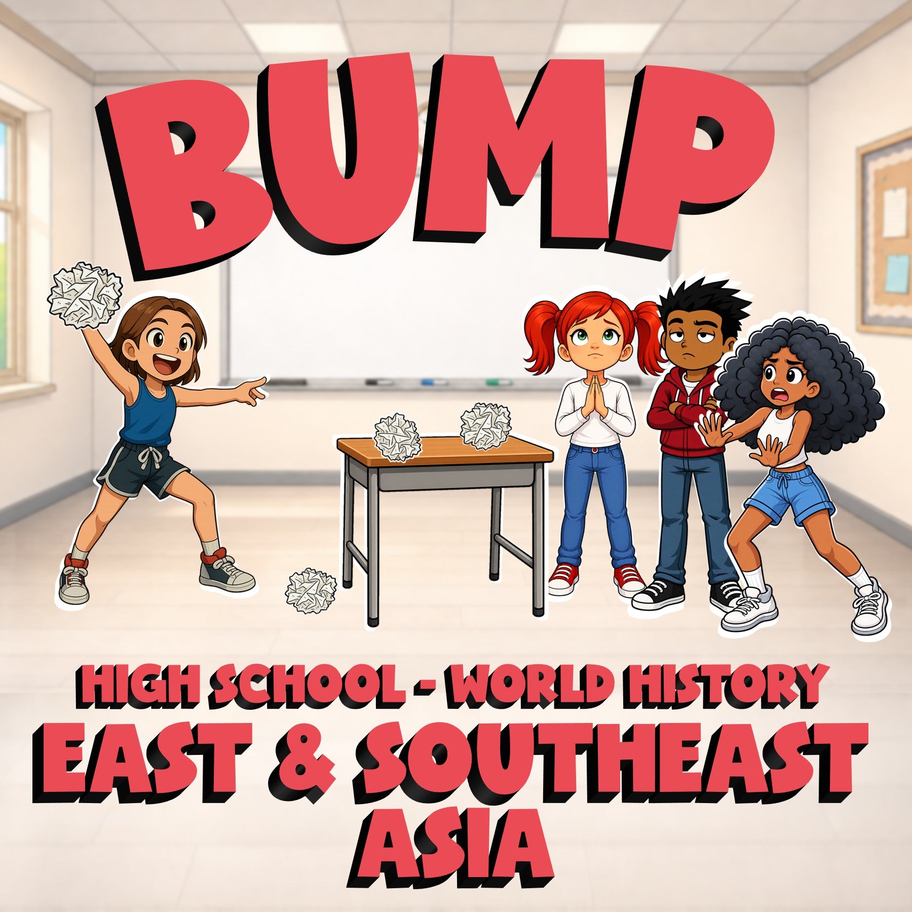 East & Southeast Asia BUMP Game - No Prep World History Review Activity