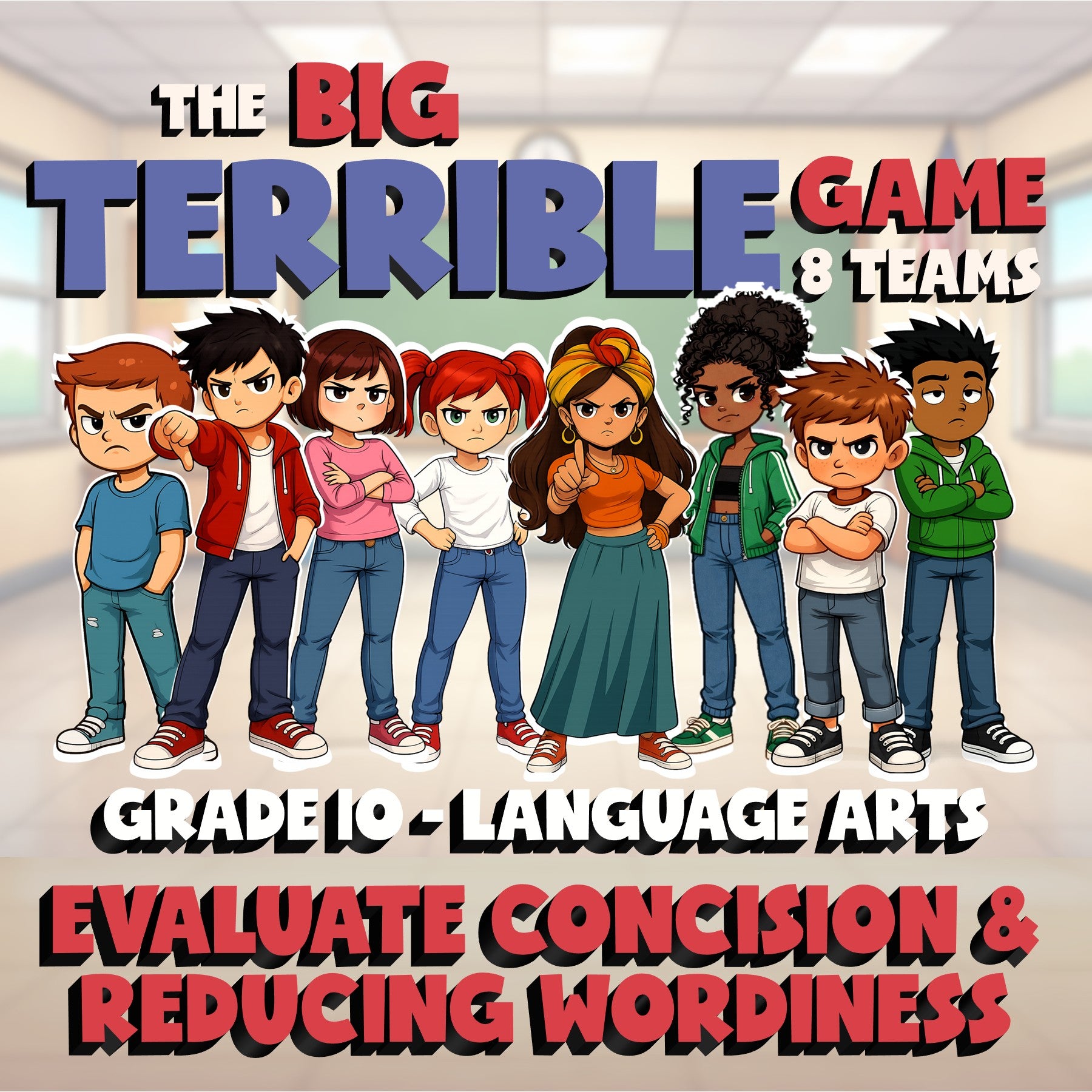 Evaluate Concision & Reducing Wordiness BIG TERRIBLE GAME - Grade 10 ELA Review