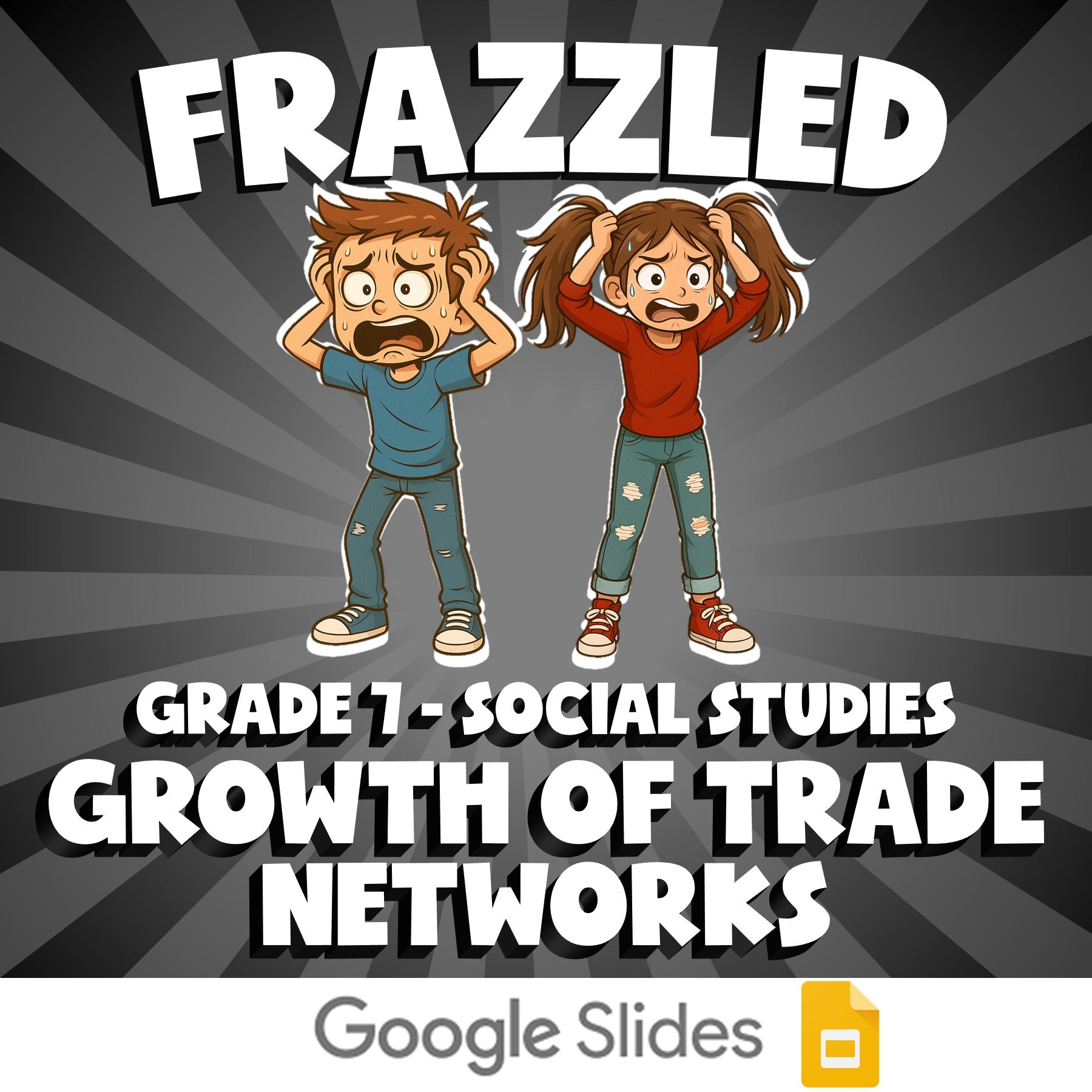 Growth of Trade Networks FRAZZLED Socials Game - No Prep Grade 7 Review Activity