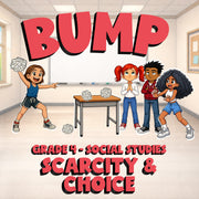 Scarcity & Choice BUMP Socials Game - No Prep Grade 4 Review Activity