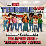 Fill In The Verb - Technology Devices BIG TERRIBLE GAME - Spanish Exercise