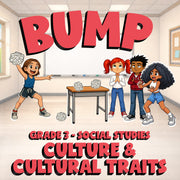 Culture & Cultural Traits BUMP Socials Game - No Prep Grade 3 Review Activity