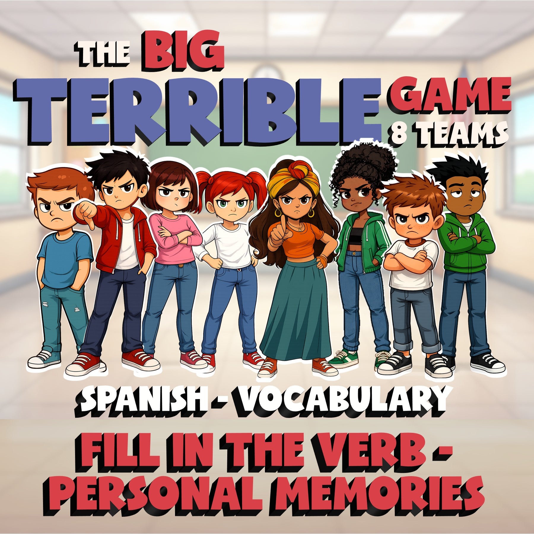 Fill In The Verb - Personal Memories BIG TERRIBLE GAME - Spanish Exercise