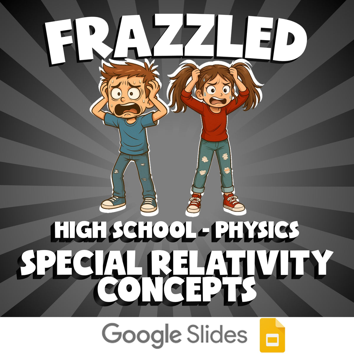 Special Relativity Concepts FRAZZLED Science Game - No Prep Physics Review