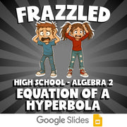 Equation of a Hyperbola FRAZZLED Math Game - No Prep Algebra 2 Review Activity