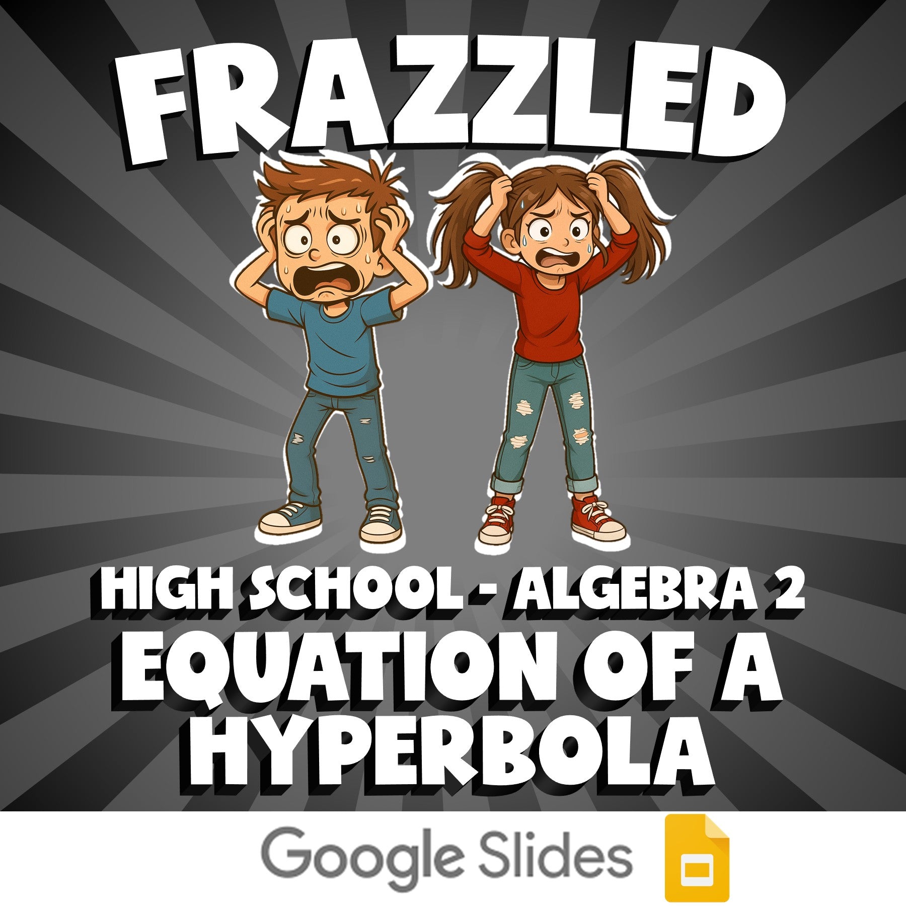 Equation of a Hyperbola FRAZZLED Math Game - No Prep Algebra 2 Review Activity