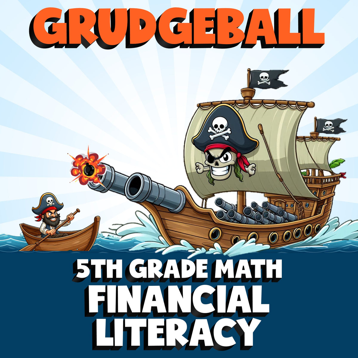 Financial Literacy GRUDGEBALL Math Game - No Prep Grade 5 Review Activity