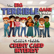 Credit Card Interest BIG TERRIBLE GAME - No Prep Grade 9 Math Review Activity