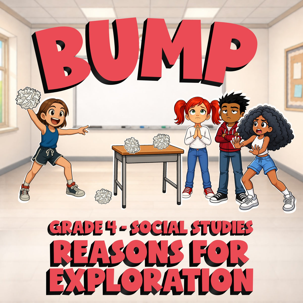 Reasons for Exploration BUMP Socials Game - No Prep Grade 4 Review Activity