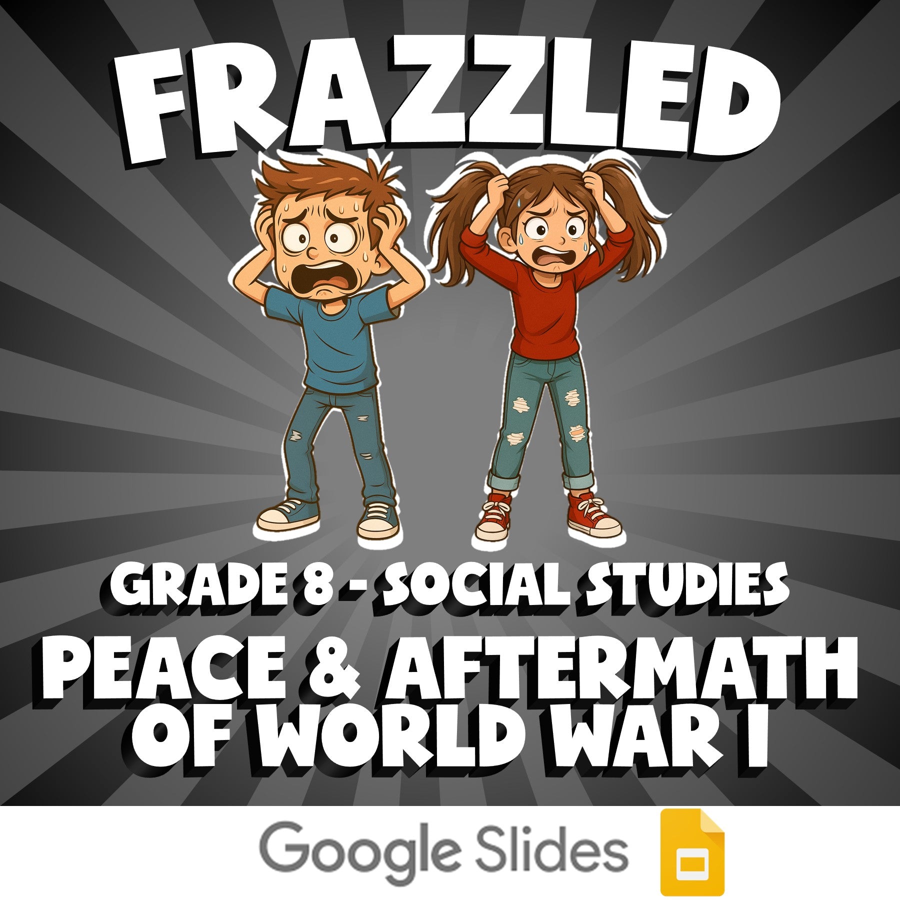 Peace & Aftermath of World War I FRAZZLED Socials Game - No Prep Grade 8 Review