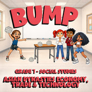 Asian Dynasties Economy, Trade & Technology BUMP Socials Game - No Prep Grade 7