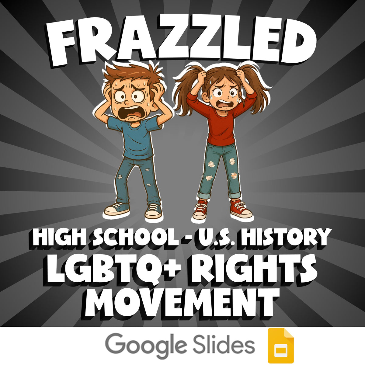 LGBTQ+ Rights Movement FRAZZLED U.S. History Game - No Prep Review Activity