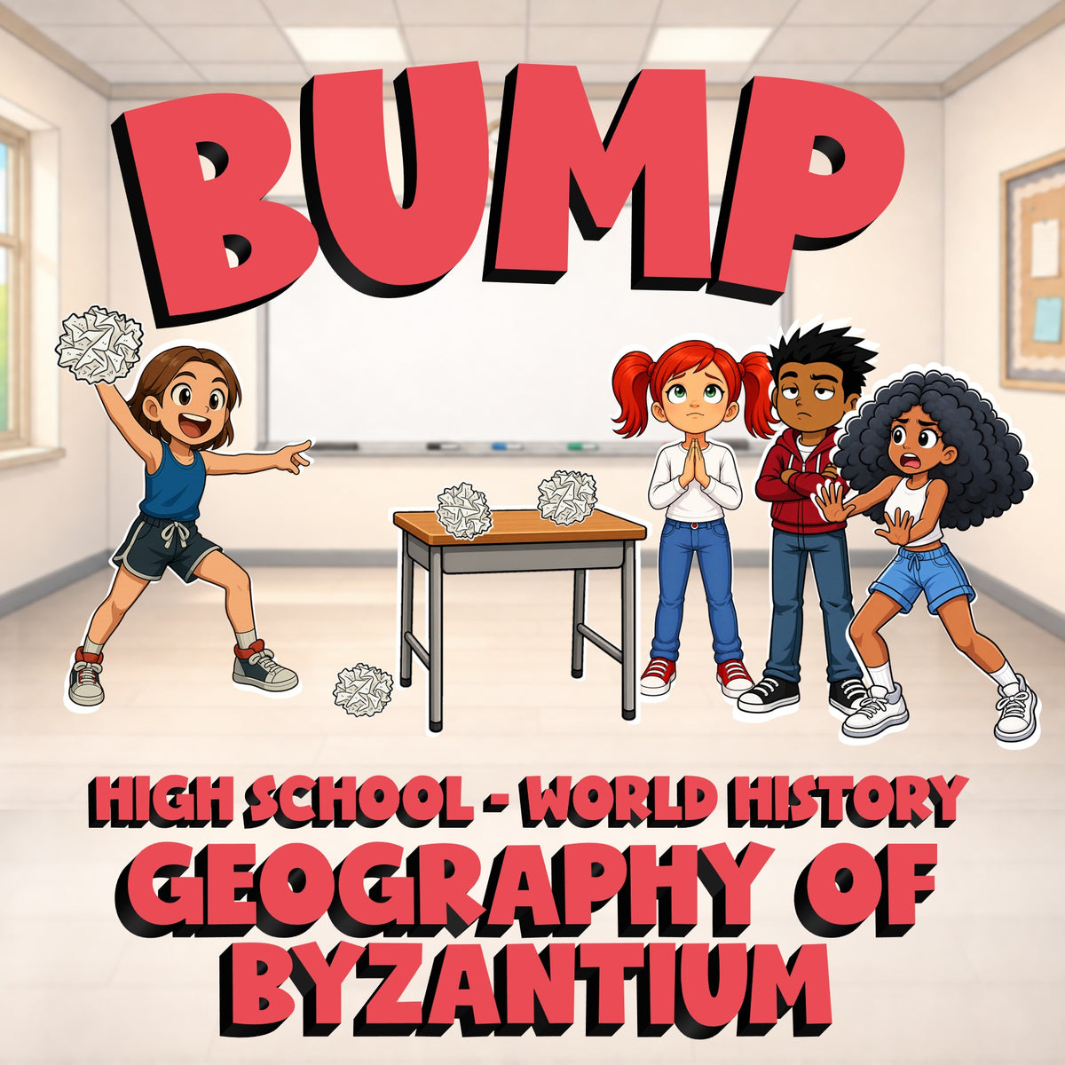 Geography of Byzantium BUMP Game - No Prep World History Review Activity