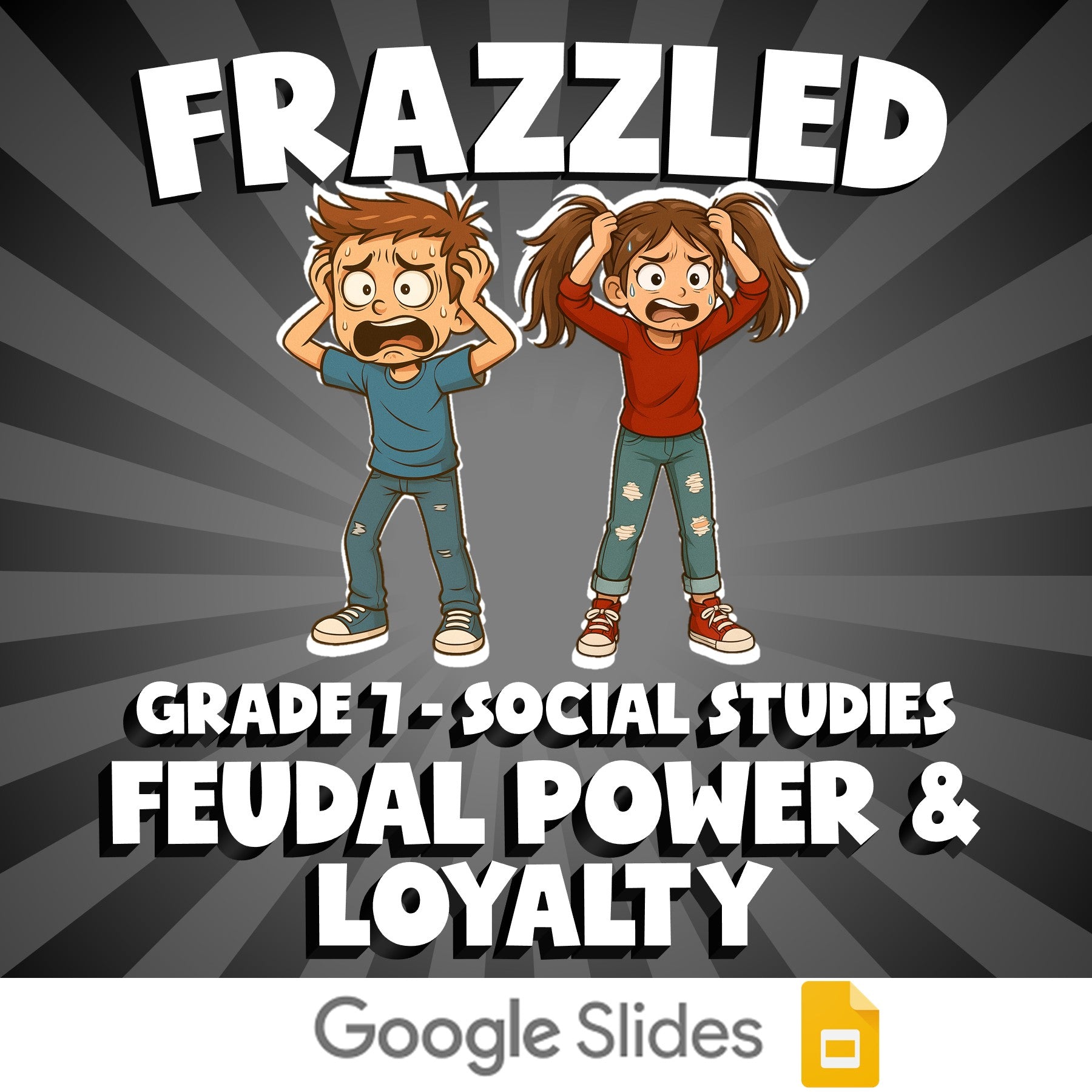 Feudal Power & Loyalty FRAZZLED Socials Game - No Prep Grade 7 Review Activity