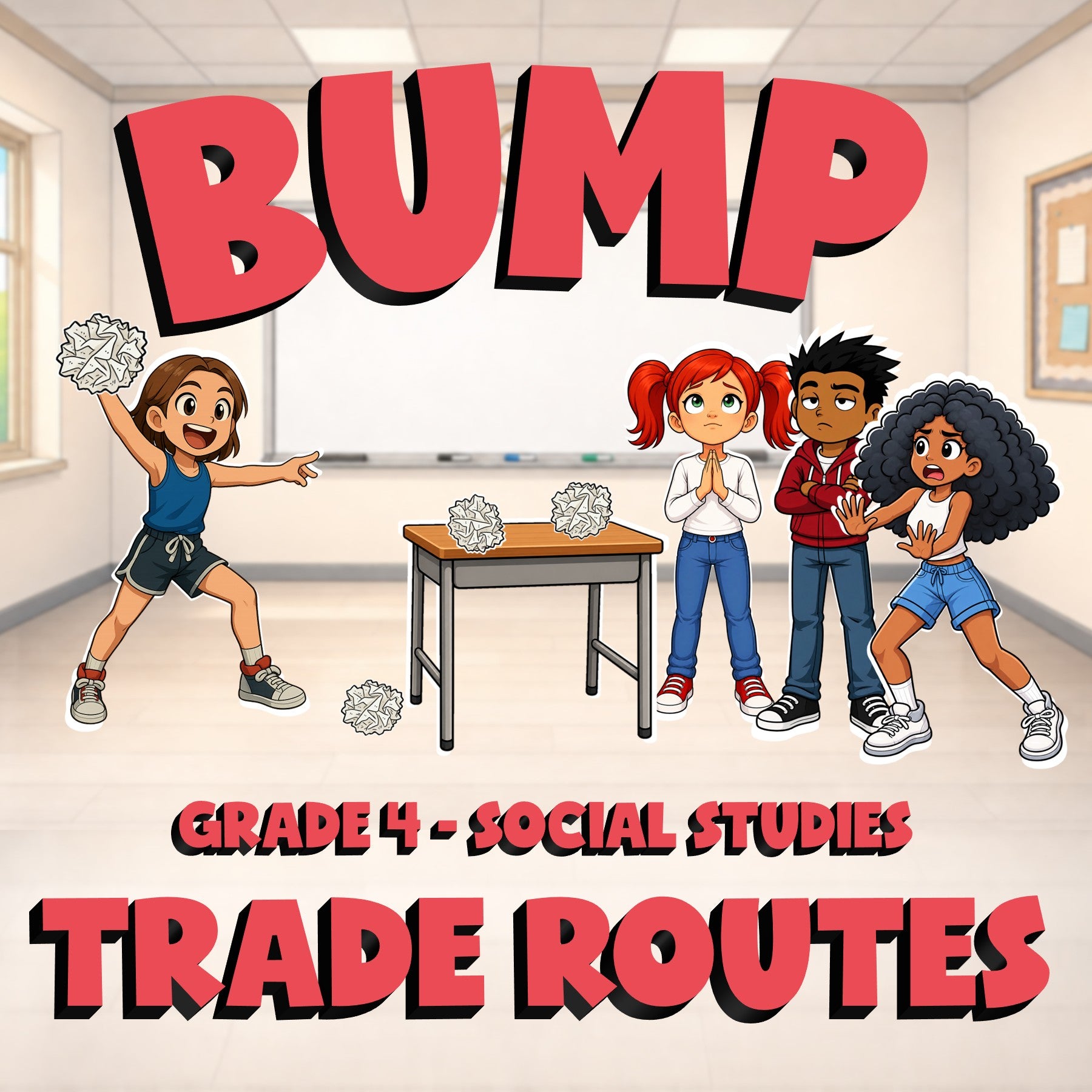Trade Routes BUMP Socials Game - No Prep Grade 4 Review Activity