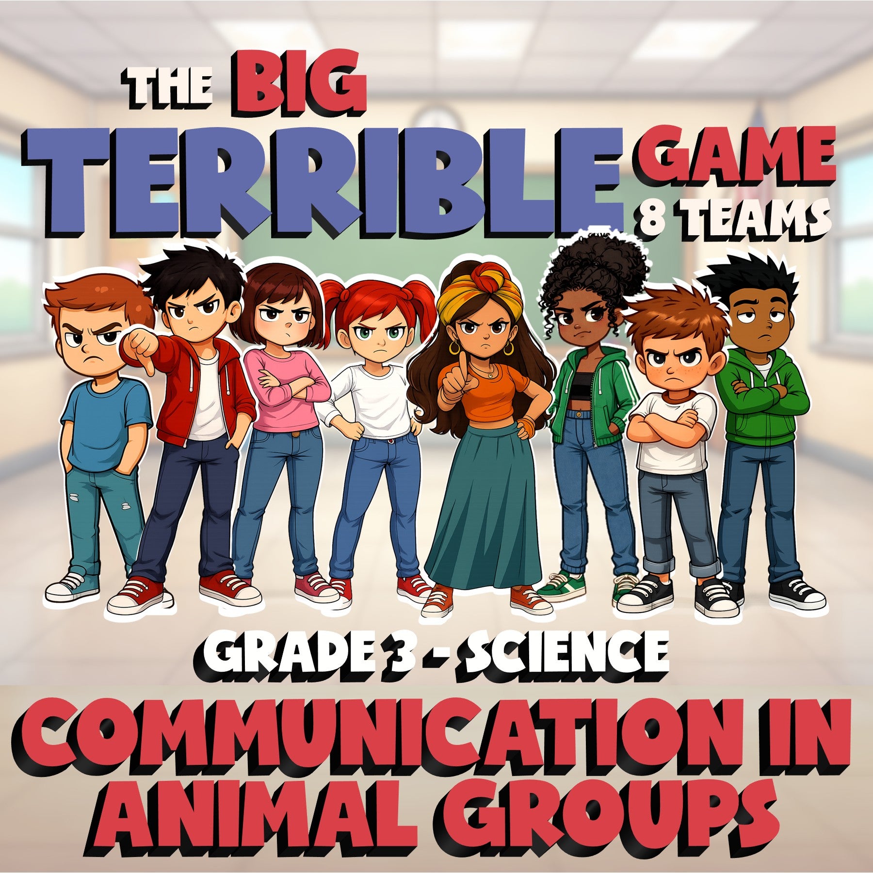 Communication in Animal Groups BIG TERRIBLE GAME - Grade 3 Science Review