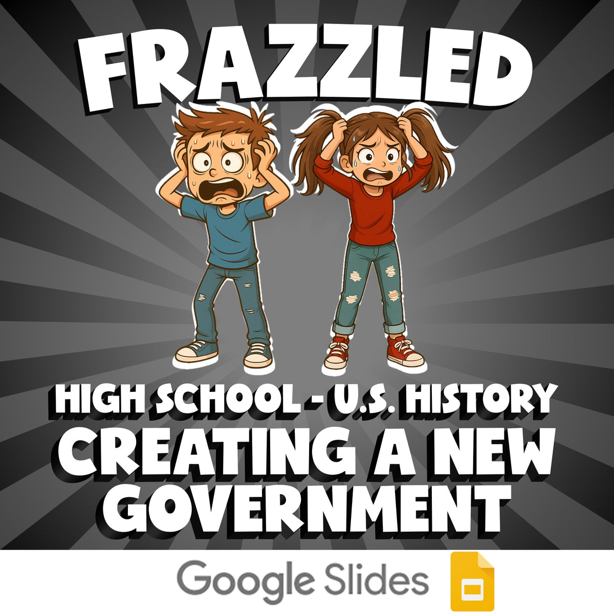 Creating a New Government FRAZZLED U.S. History Game - No Prep Review Activity