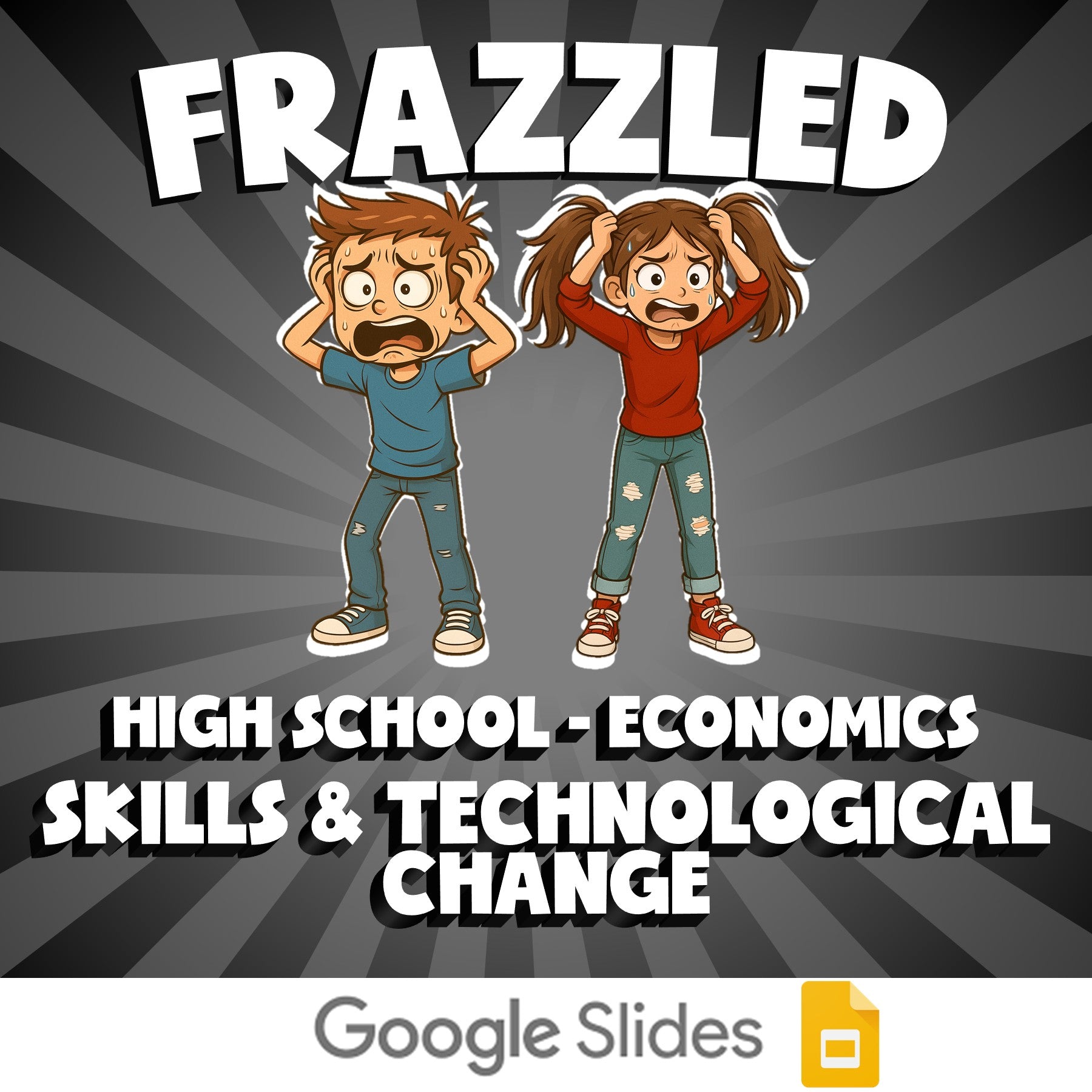 Skills & Technological Change FRAZZLED Economics Game - No Prep Review Activity
