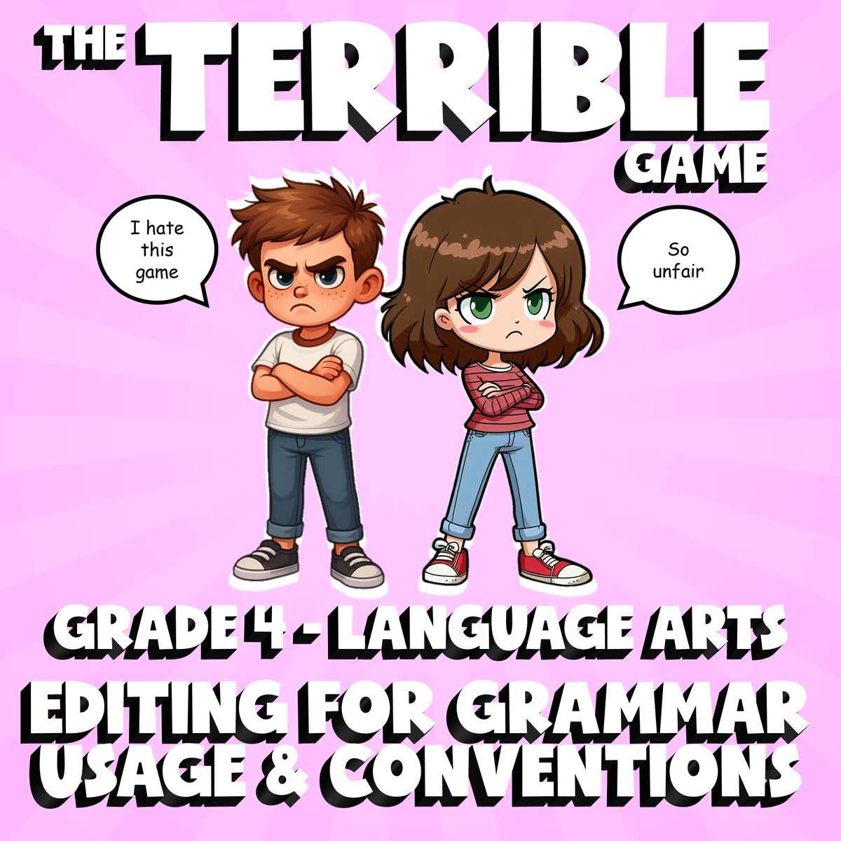 Editing for Grammar Usage & Conventions THE TERRIBLE GAME - Grade 4 ELA Review