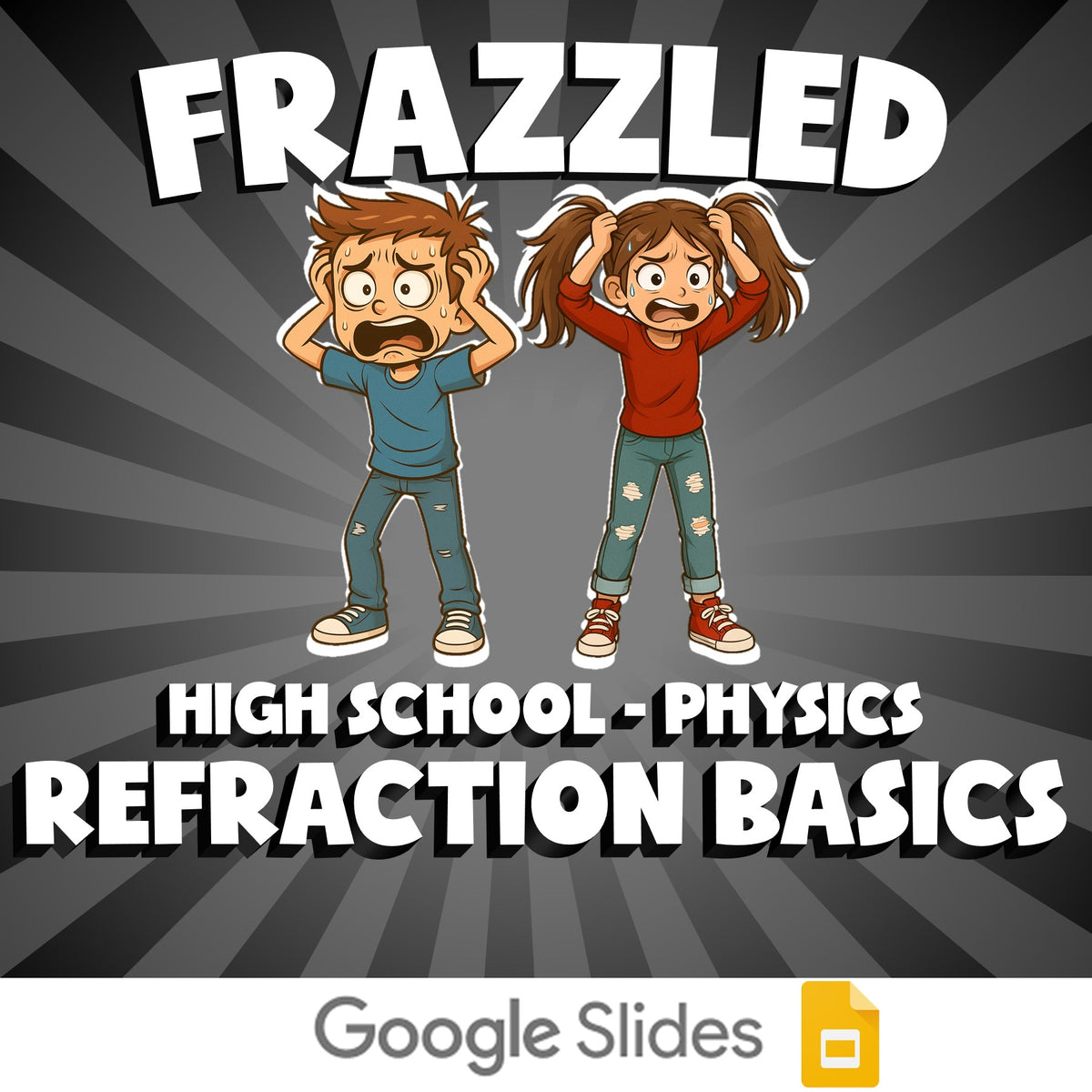 Refraction Basics FRAZZLED Science Game - No Prep Physics Review Activity