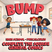Complete the Square General Conics BUMP Math Game - No Prep PreCalculus Review