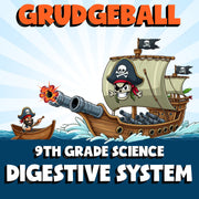 Digestive System GRUDGEBALL Science Game - No Prep Grade 9 Review Activity