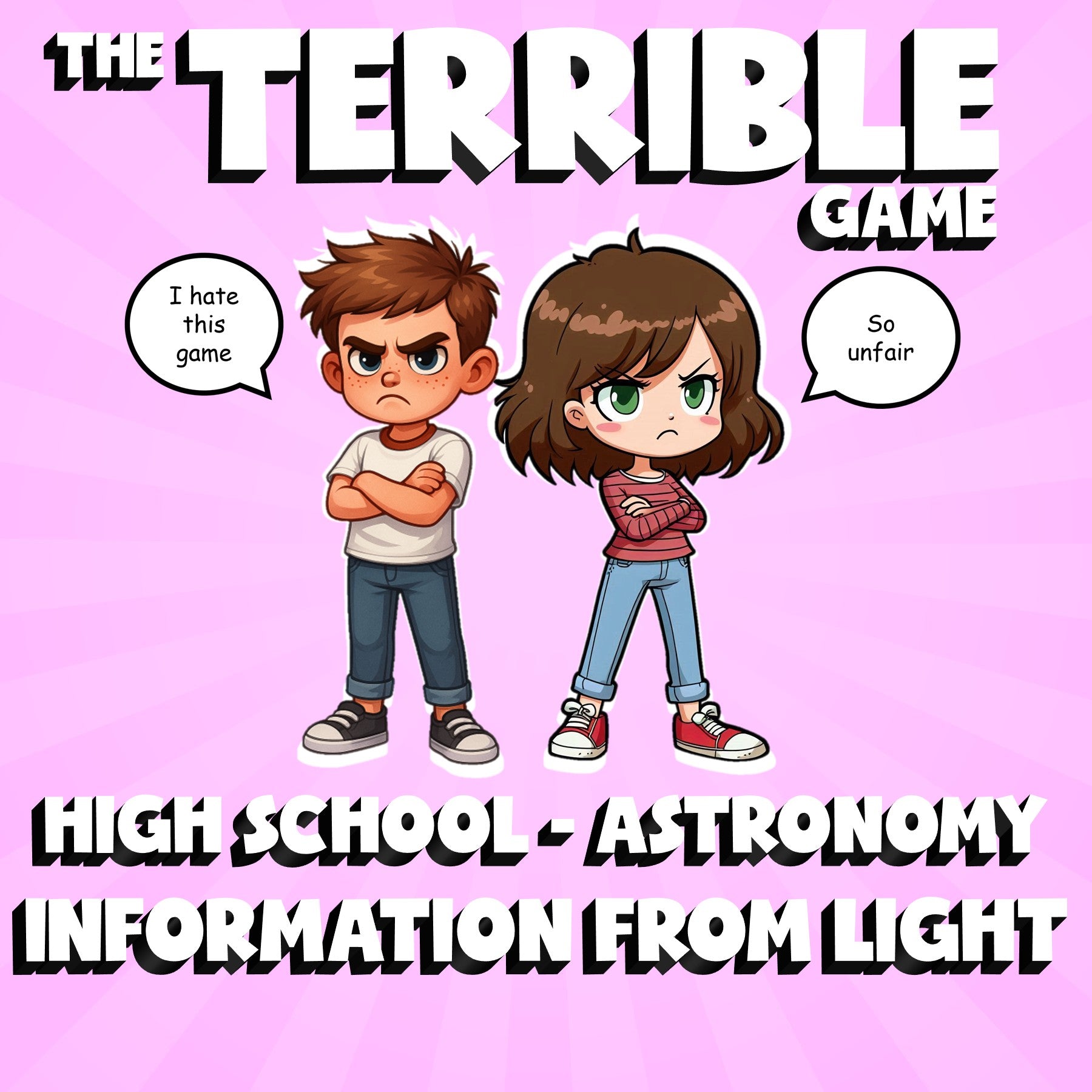 Information from Light THE TERRIBLE GAME - No Prep Astronomy Science Review