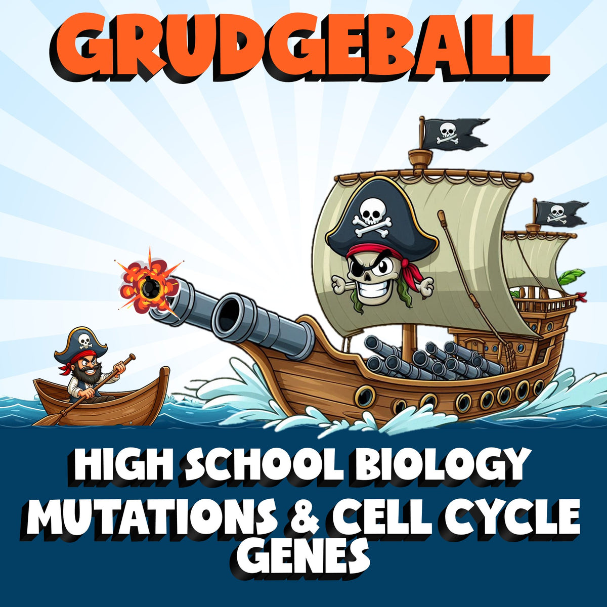 Mutations & Cell Cycle Genes GRUDGEBALL Science Game - No Prep Biology Review