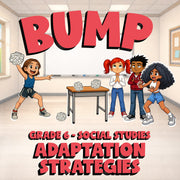 Adaptation Strategies BUMP Socials Game - No Prep Grade 6 Review Activity