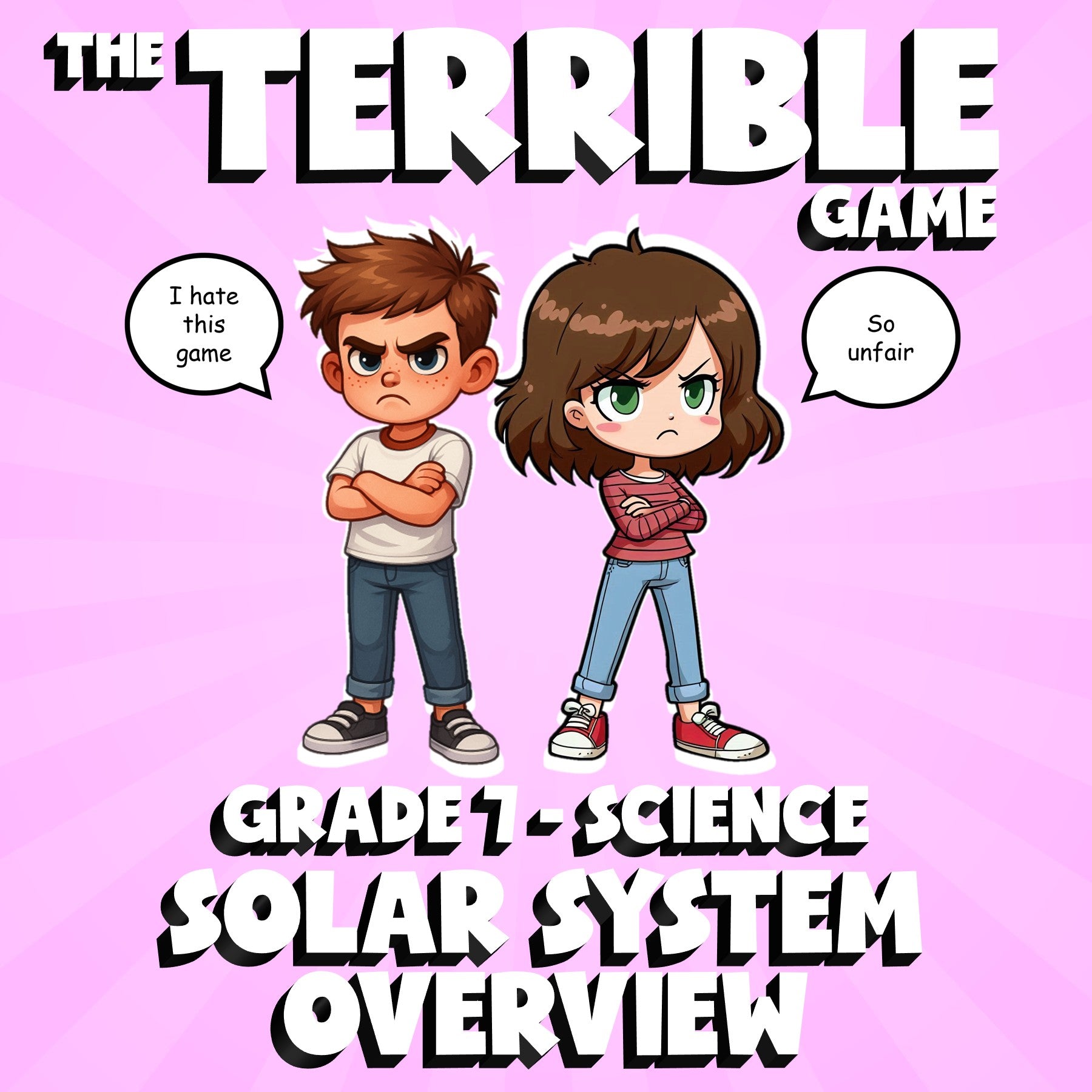 Solar System Overview THE TERRIBLE GAME - No Prep Grade 7 Science Review
