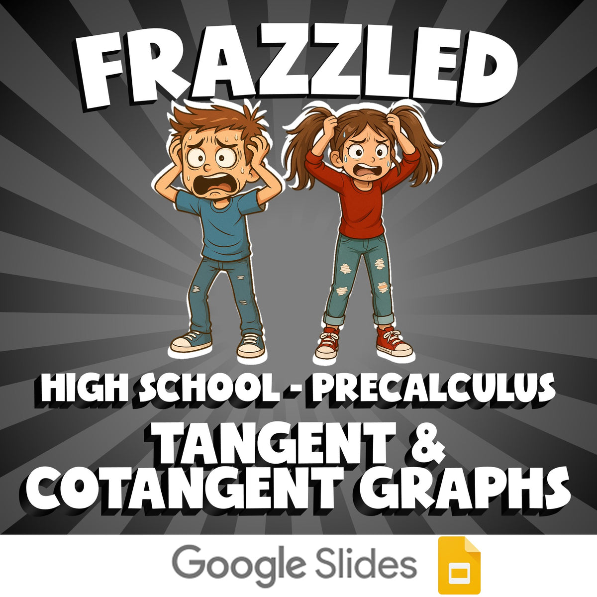 Tangent & Cotangent Graphs FRAZZLED Math Game - No Prep PreCalculus Review