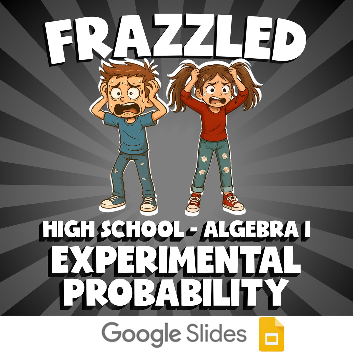 Experimental Probability FRAZZLED Math Game - No Prep Algebra 1 Review Activity