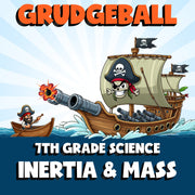 Inertia & Mass GRUDGEBALL Science Game - No Prep Grade 7 Review Activity