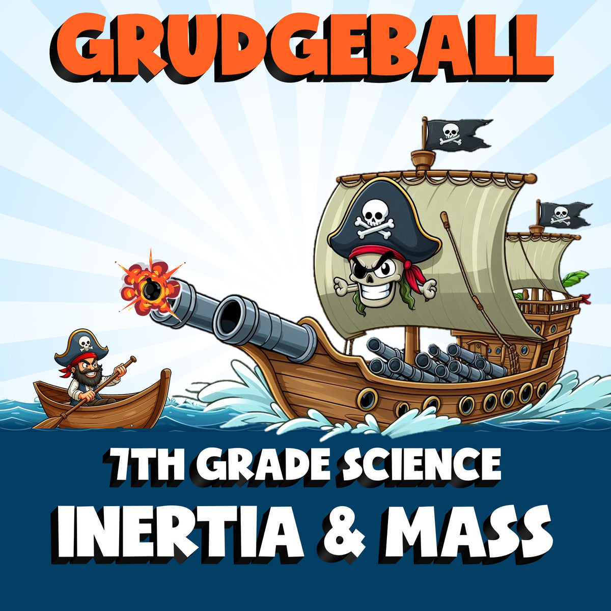 Inertia & Mass GRUDGEBALL Science Game - No Prep Grade 7 Review Activity