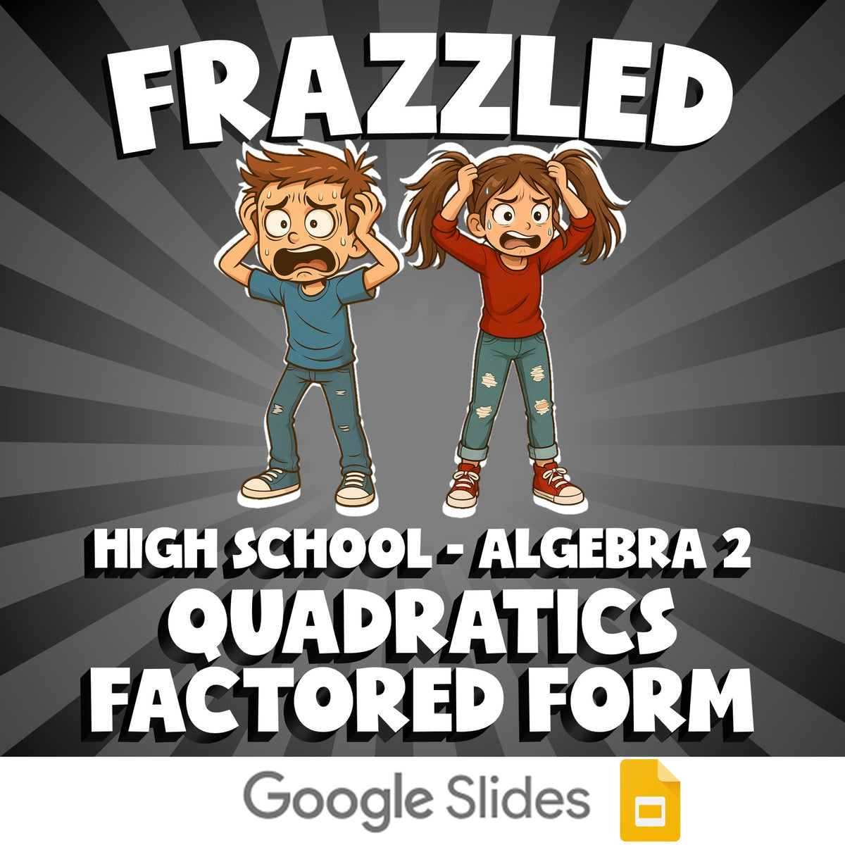 Quadratics Factored Form FRAZZLED Math Game - No Prep Algebra 2 Review Activity