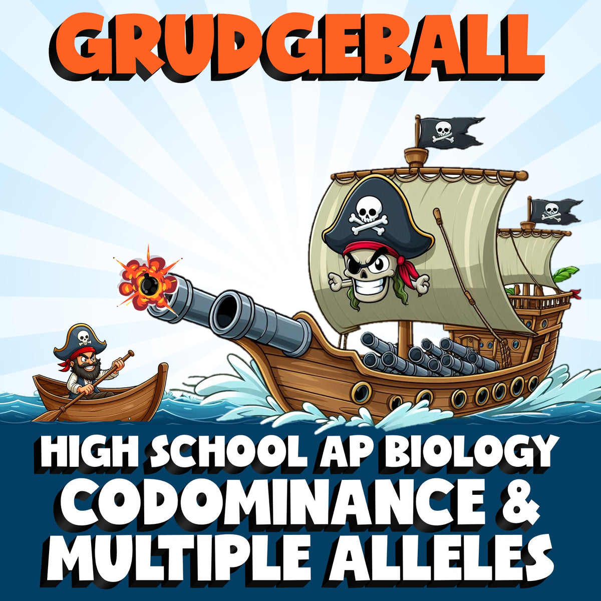 Codominance & Multiple Alleles GRUDGEBALL Science Game - No Prep AP Biology