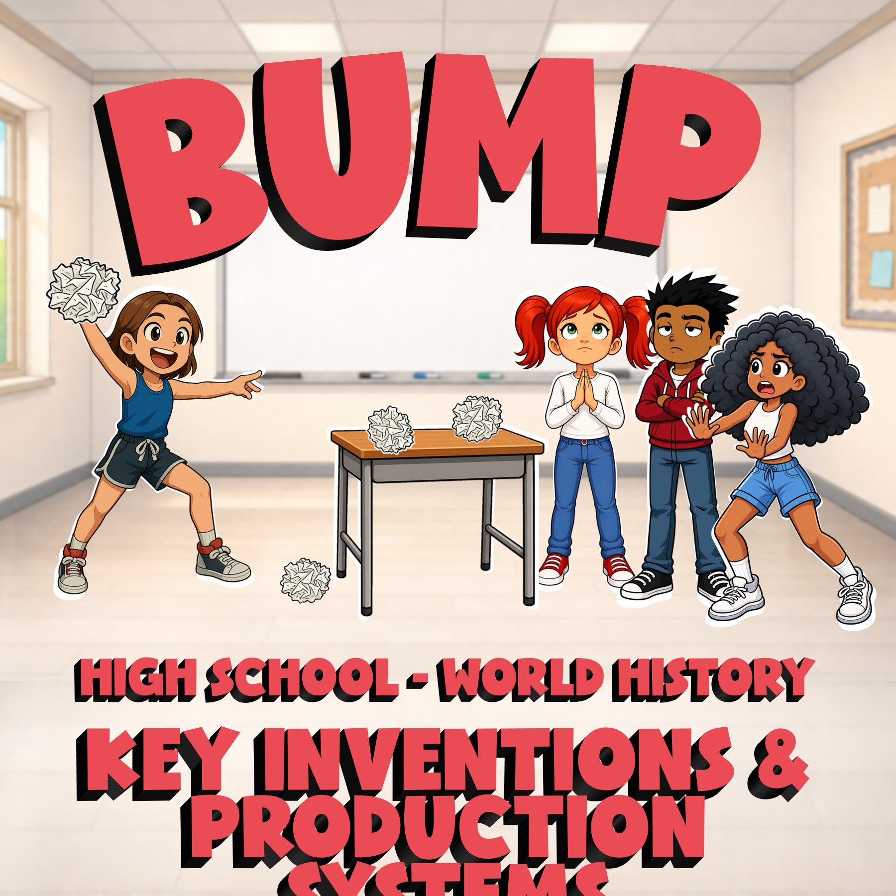 Key Inventions & Production Systems BUMP Game - No Prep World History Review