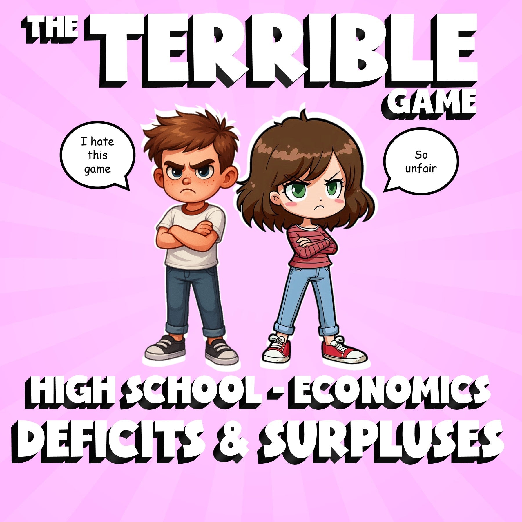 Deficits & Surpluses THE TERRIBLE GAME - No Prep Economics Review Activity