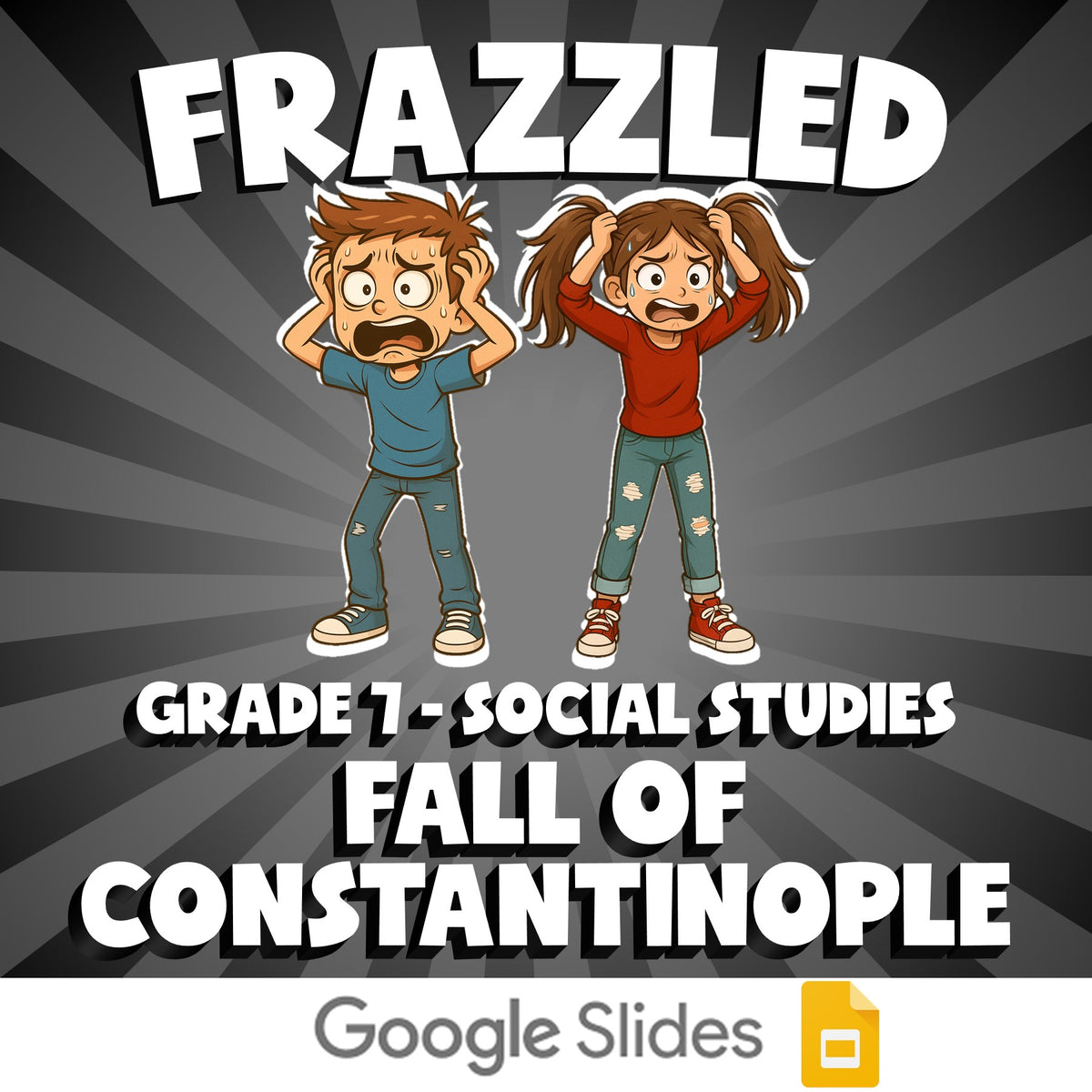 Fall of Constantinople FRAZZLED Socials Game - No Prep Grade 7 Review Activity