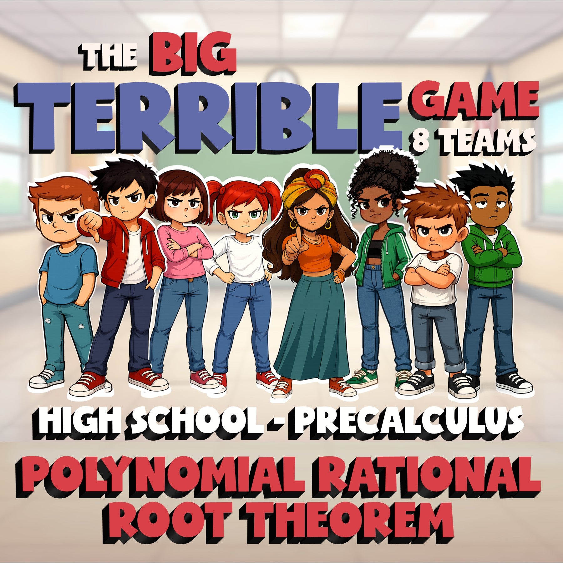 Polynomial Rational Root Theorem BIG TERRIBLE GAME - PreCalculus Math Review