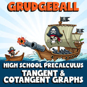 Tangent & Cotangent Graphs GRUDGEBALL Math Game - No Prep PreCalculus Review