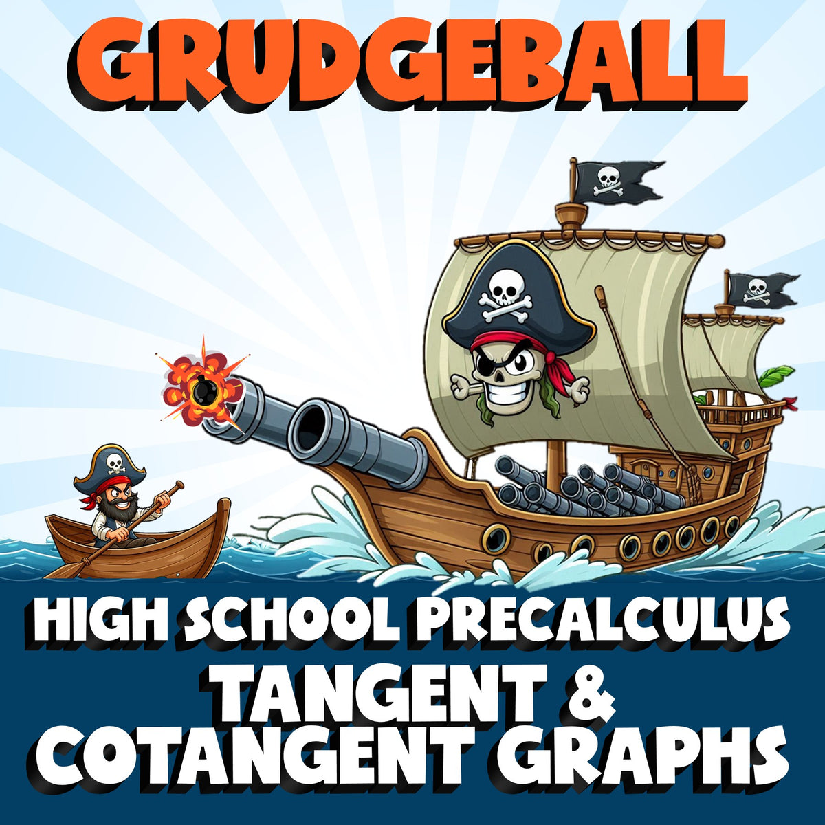 Tangent & Cotangent Graphs GRUDGEBALL Math Game - No Prep PreCalculus Review