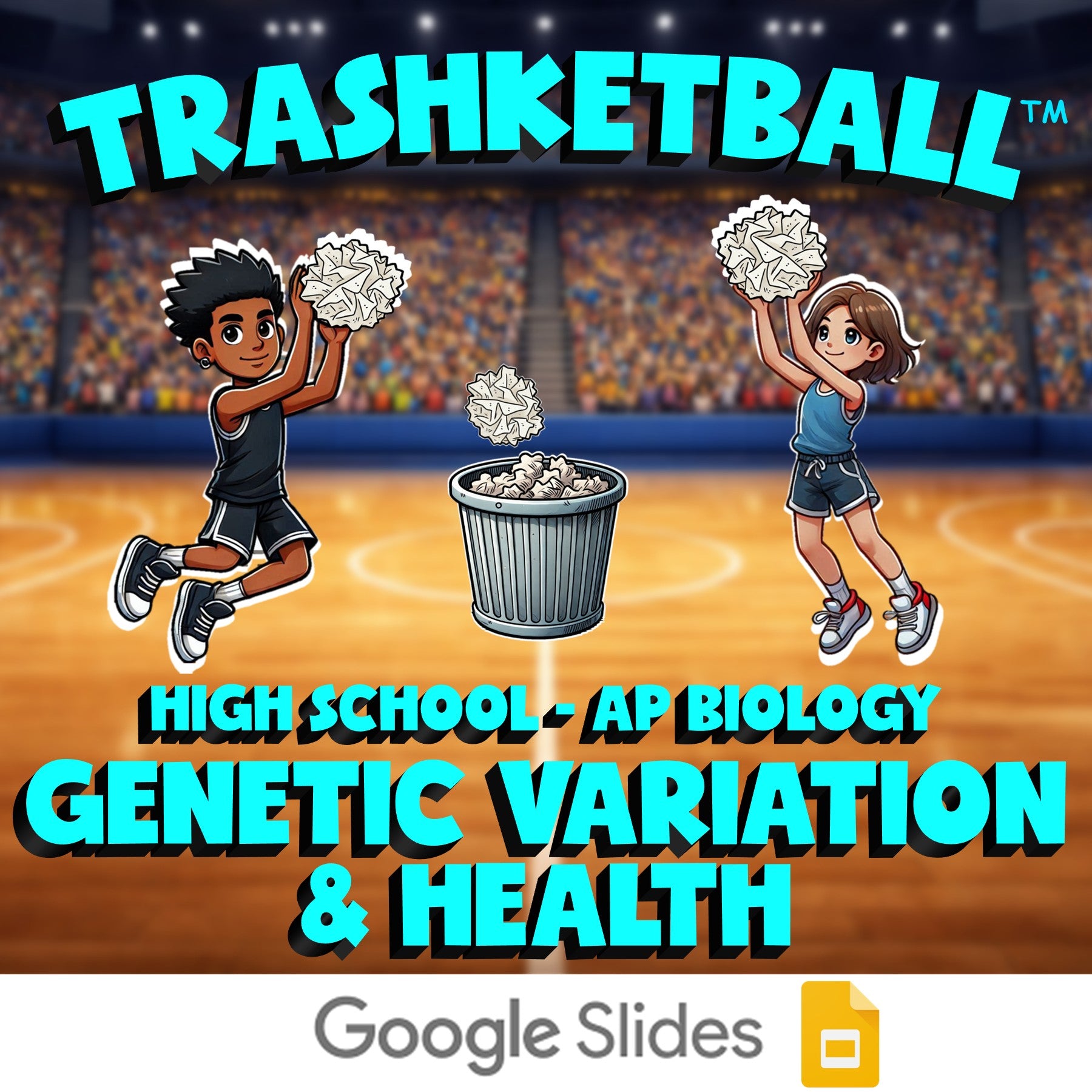 Genetic Variation & Health TRASHKETBALL Science Game - No Prep AP Biology Review