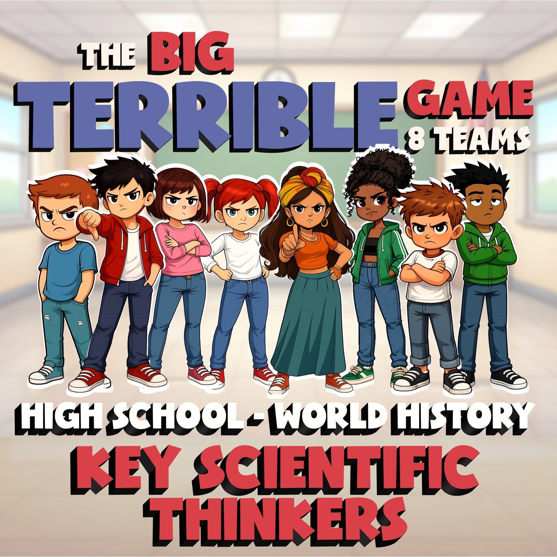 Key Scientific Thinkers BIG TERRIBLE GAME - No Prep World History Review
