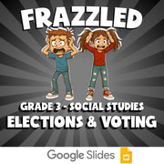 Elections & Voting FRAZZLED Socials Game - No Prep Grade 3 Review Activity