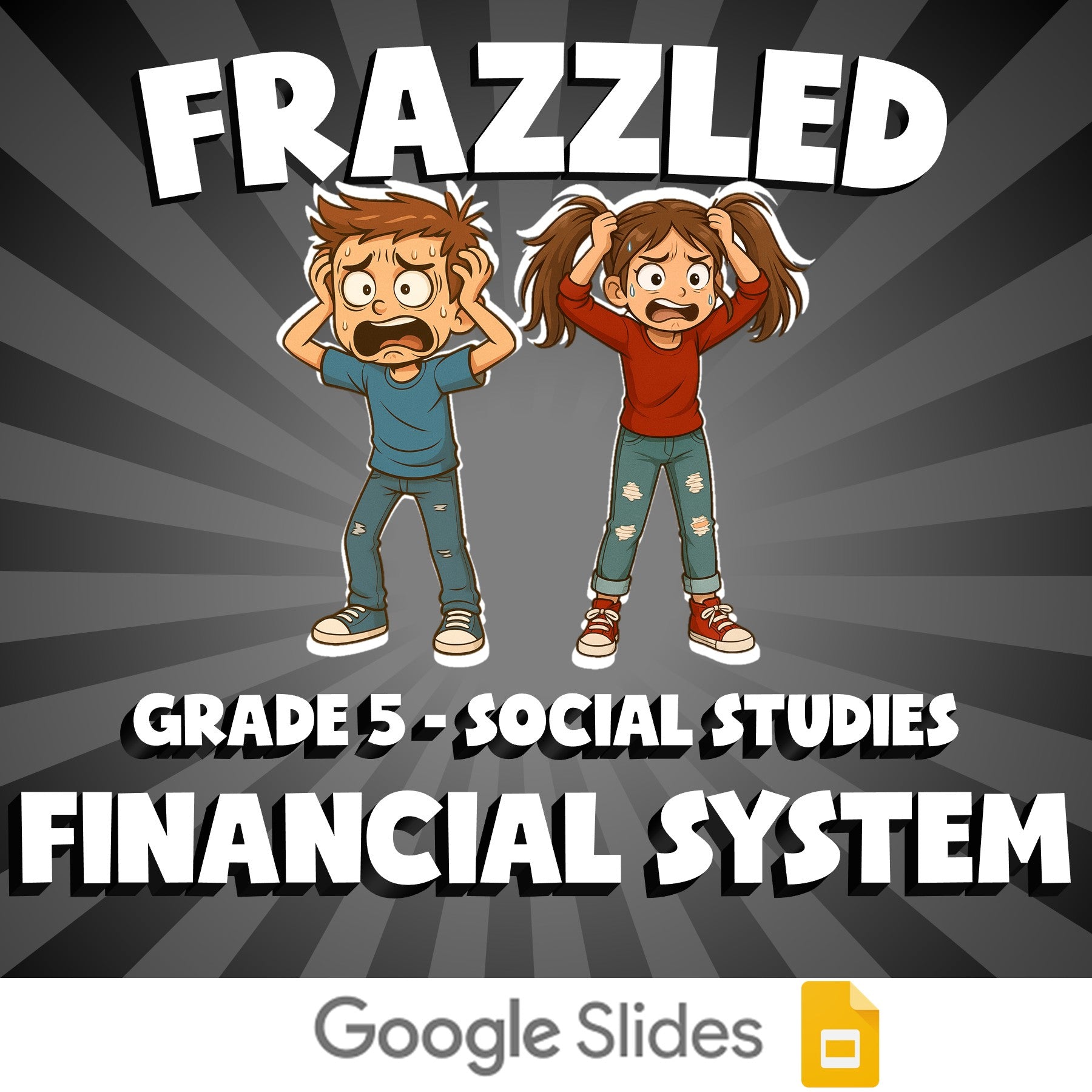 Financial System FRAZZLED Socials Game - No Prep Grade 5 Review Activity