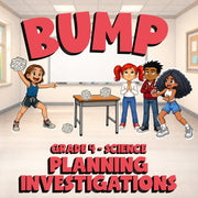 Planning Investigations BUMP Science Game - No Prep Grade 4 Review Activity